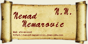 Nenad Memarović vizit kartica